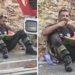 Nakon pakla od požara otvorio lubenicu: Potez hrvatskog vatrogasca nasmijao sve