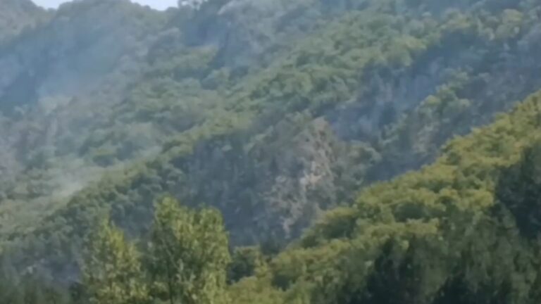 Još uvijek se dimi iznad požarišta. Screenshot