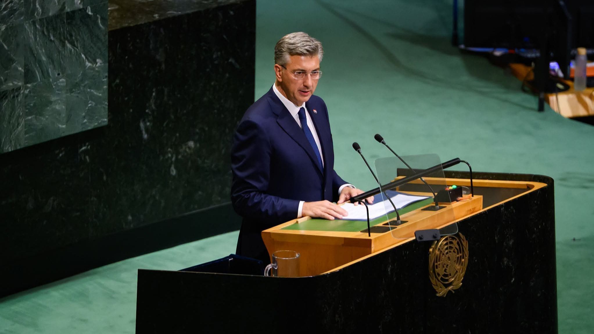 Andrej Plenković obratio se Generalnoj skupštini Ujedinjenih nacija u Njujorku. Vlada Republike Hrvatske