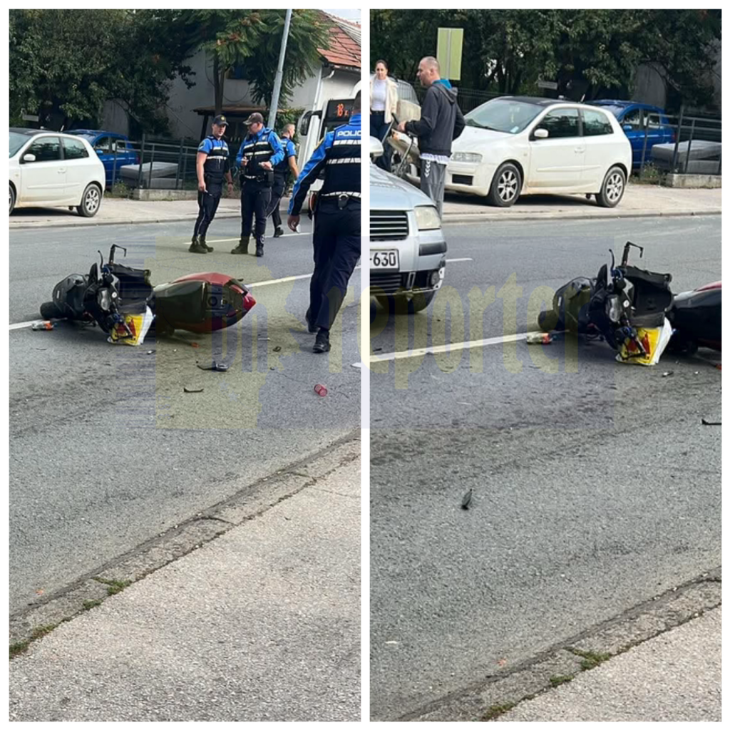 Saobraćajna nesreća u Tuzli: Motorista prevezen na UKC