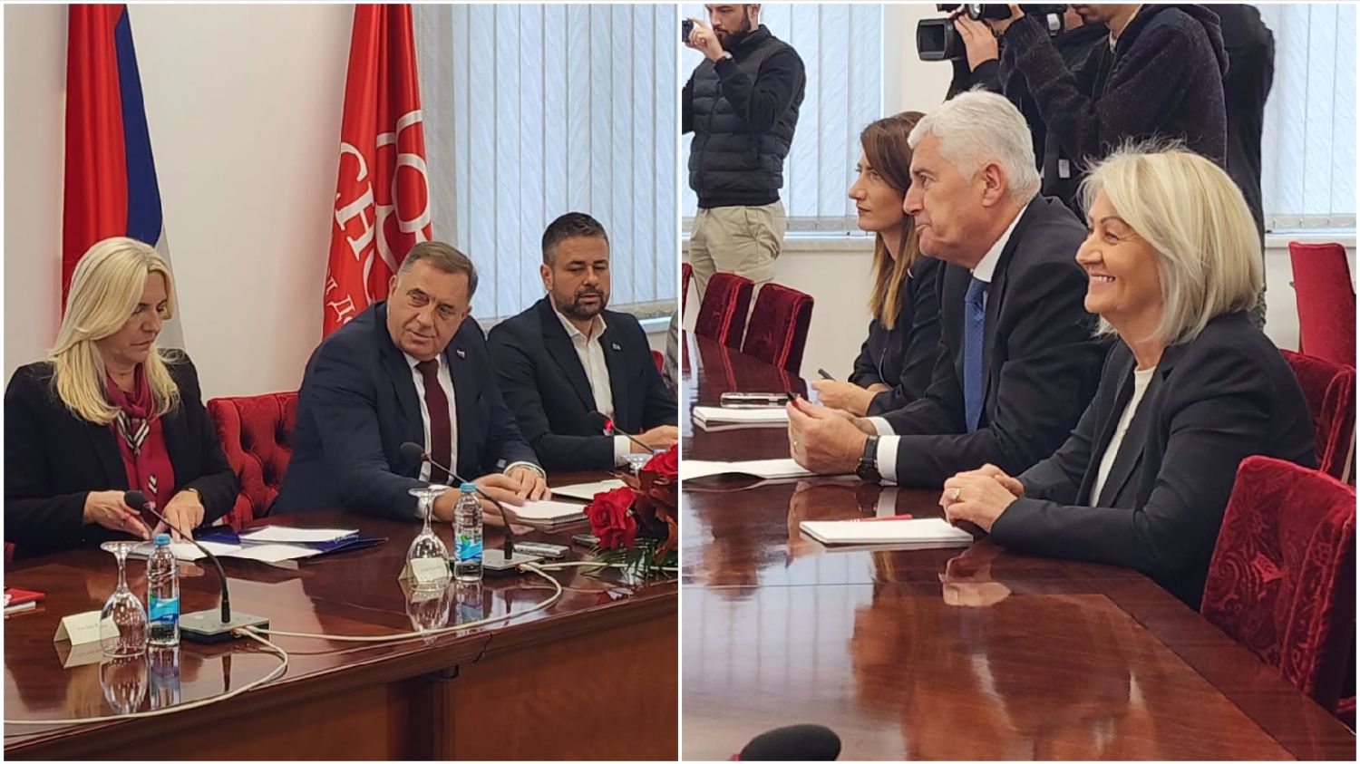 Delegacije SNSD-a i HDZ-a. RTRS