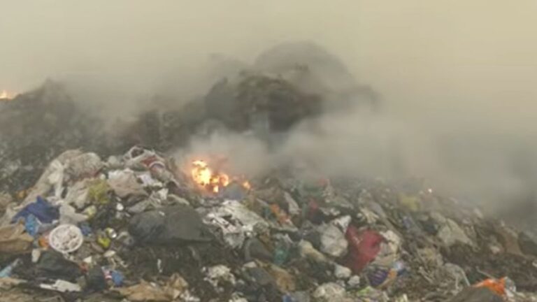 Požar na deponiji Šišeta. Screenshot/RTV BPK