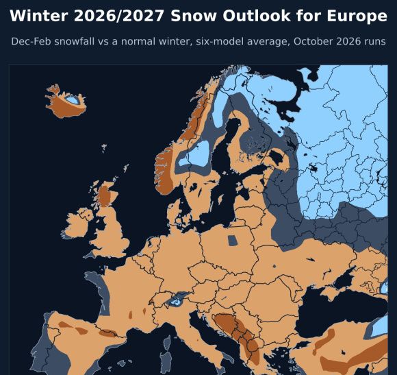Prognoze za zimu. Severe Weather Europe