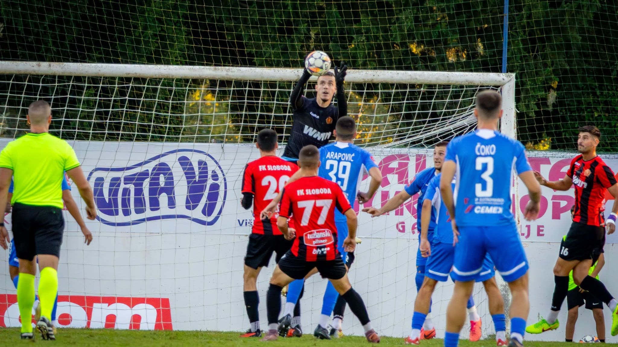Sloboda i Stupčanica u derbiju kola. FOTO: FK Sloboda
